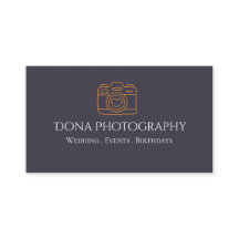 Tarjeta de visita de fotógrafo profesional
