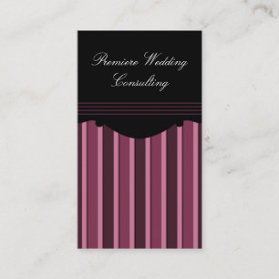 Tarjeta de visita de franjas de moda, Fuchsia