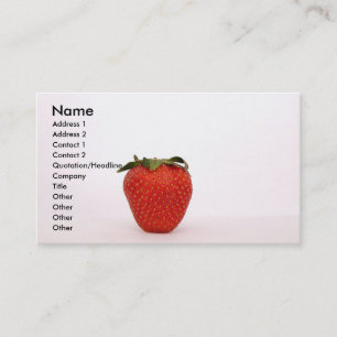 Tarjeta de visita de fresa