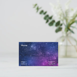 tarjeta de visita de galaxia artística