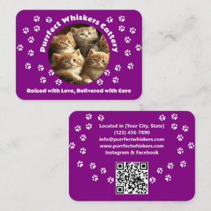 Tarjeta de visita de gatería personalizada – Morad