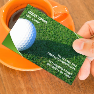 Tarjeta de visita de golf