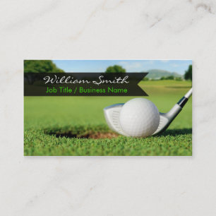 Tarjeta de visita de golf