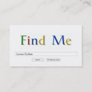 tarjeta de visita de Google