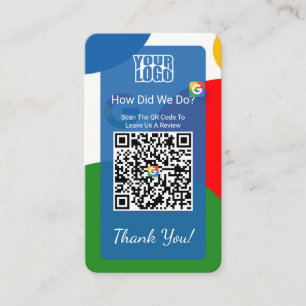 Tarjeta de visita de Google Review con enlace a Fa