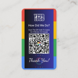 Tarjeta de visita de Google Review con enlace a Fa