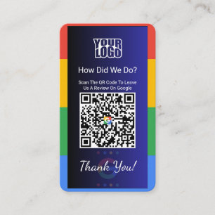 Tarjeta de visita de Google Review con enlace a Fa