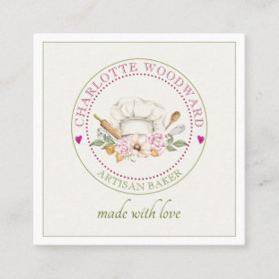 Tarjeta de visita de Gorra Baker Chefs