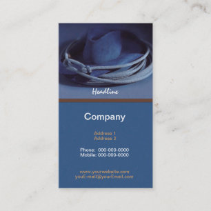 Tarjeta de visita de Gorra Cowboy