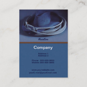 Tarjeta de visita de Gorra Cowboy