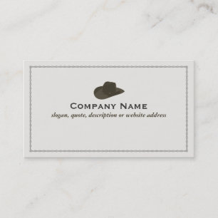 Tarjeta de visita de Gorra Cowboy
