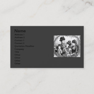 Tarjeta de visita de Gorras de época