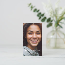 Tarjeta de visita de graduación