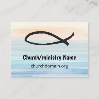 Tarjeta de visita de gran tamaño para la iglesia o