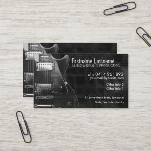 Tarjeta de visita de "GREyAZ" de la GUITARRA