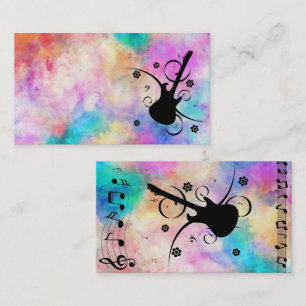 Tarjeta de visita de guitarra