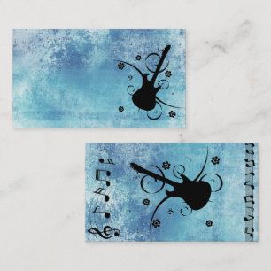Tarjeta de visita de guitarra