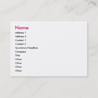 Tarjeta de visita de hadas del mensaje