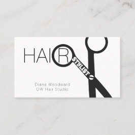 Tarjeta de visita de Hair Stylist Scissor