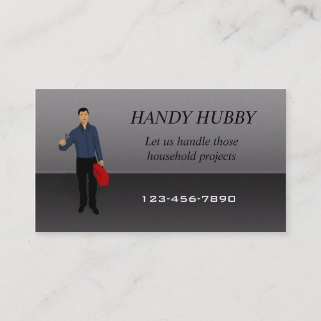 Tarjeta de visita de Handy Man (Anverso)