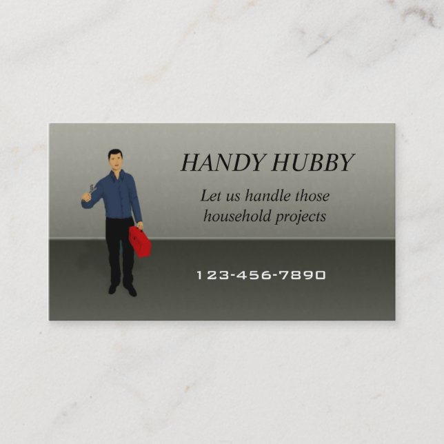 Tarjeta de visita de Handy Man (Anverso)