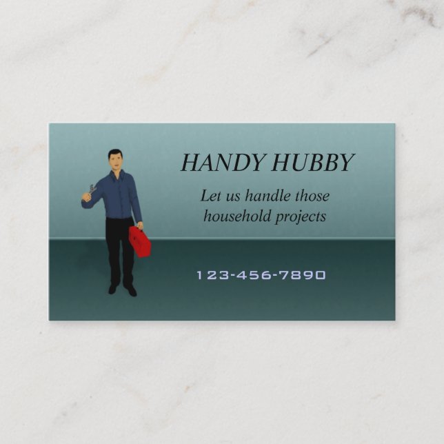 Tarjeta de visita de Handy Man (Anverso)