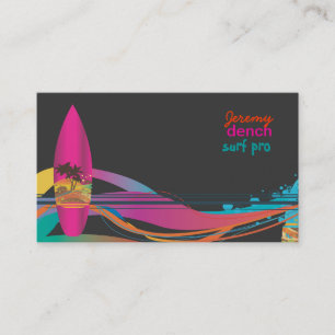 Tarjeta De Visita ♥♥♥♥♥ de Hawaii del escudo de onda de PixDezines