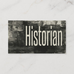 Tarjeta de visita de historiador primitivo ruso