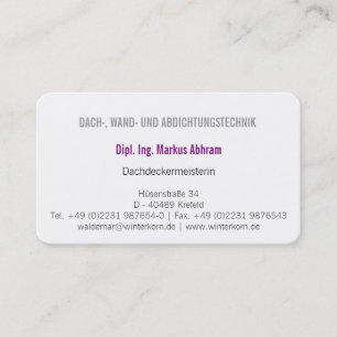Tarjeta de visita de hojalatero
