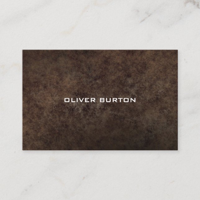 Tarjeta de visita de hombre con textura (Anverso)