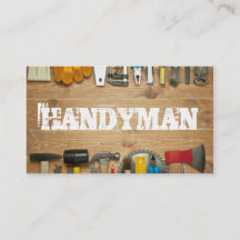 Tarjeta de visita de hombre de mantenimiento