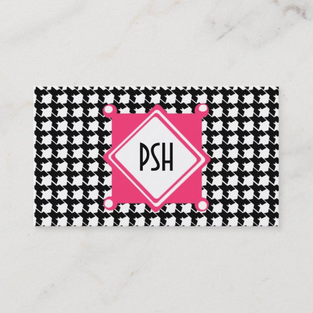 Tarjeta de visita de Houndstooth (Anverso)