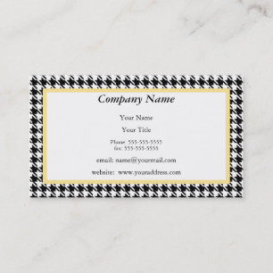 Tarjeta de visita de Houndstooth