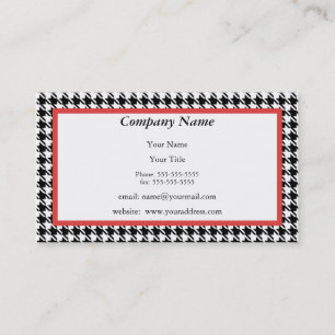Tarjeta de visita de Houndstooth