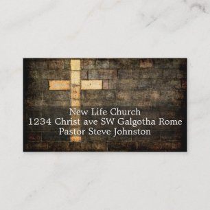 tarjeta de visita de iglesia