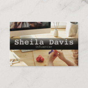 Tarjeta de visita de Influencer personalizado