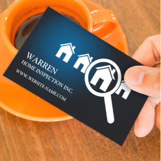 Tarjeta de visita de inspección residencial
