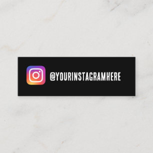 tarjeta de visita de instagram