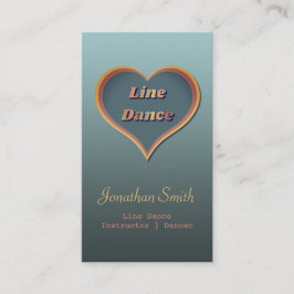 Tarjeta de visita de instructor de Line dance Stud
