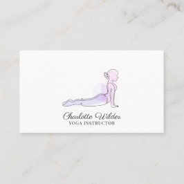 Tarjeta de visita de instructores de yoga