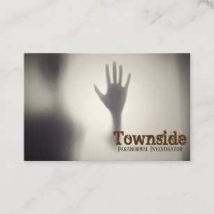 Tarjeta de visita de investigador paranormal