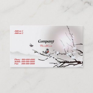 Tarjeta de visita de invierno