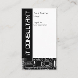 Tarjeta de visita de 'IT Consultant' para el circu