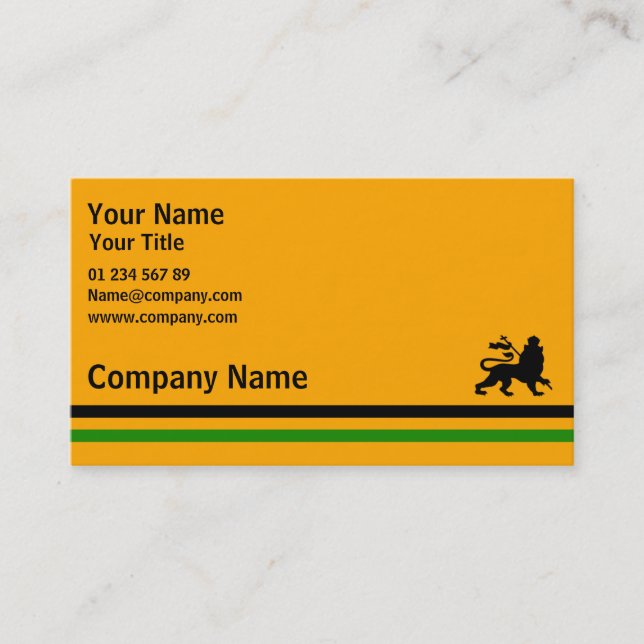 Tarjeta de visita de Jamaica (Anverso)