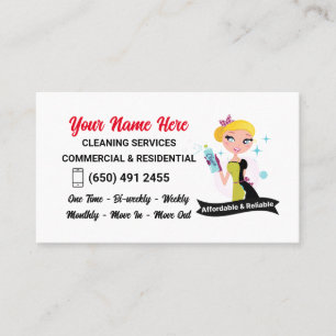 Tarjeta de visita de Janitor Lady