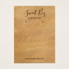 Tarjeta de visita de Jewelry Holder Gold