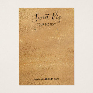 Tarjeta de visita de Jewelry Holder Gold