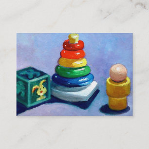 TARJETA DE VISITA DE JUGUETES DEL BEBÉ