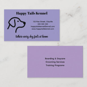Tarjeta de visita de Kennel, Personalizable minima