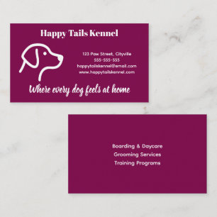 Tarjeta de visita de Kennel, Personalizable minima